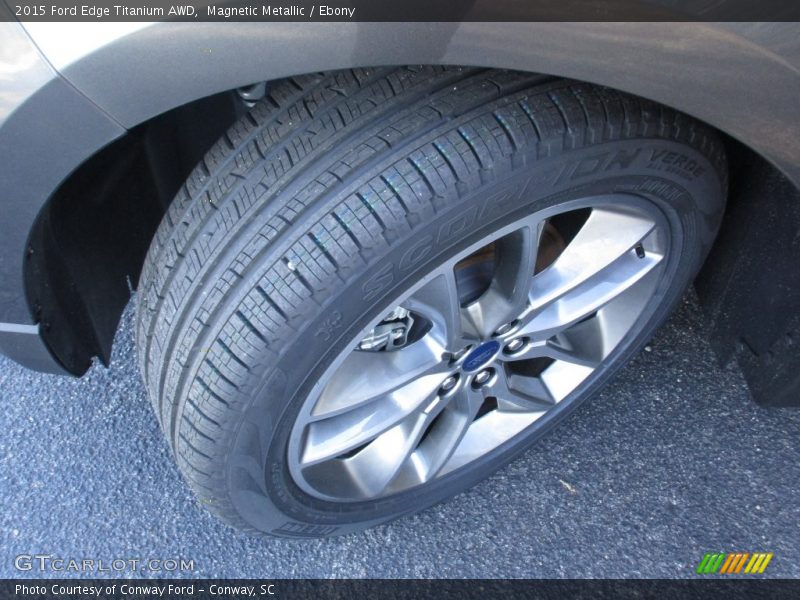 Magnetic Metallic / Ebony 2015 Ford Edge Titanium AWD