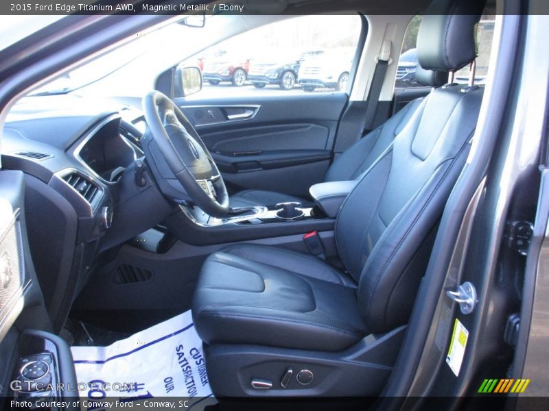 Magnetic Metallic / Ebony 2015 Ford Edge Titanium AWD