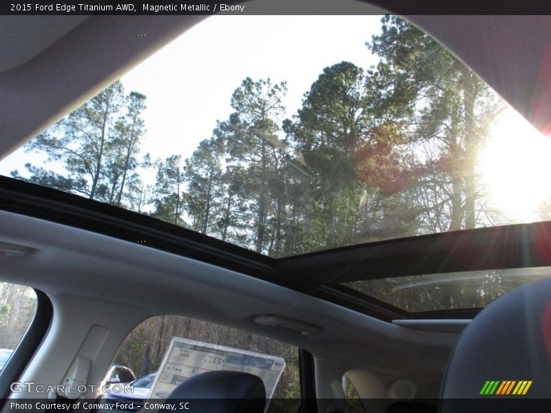 Magnetic Metallic / Ebony 2015 Ford Edge Titanium AWD