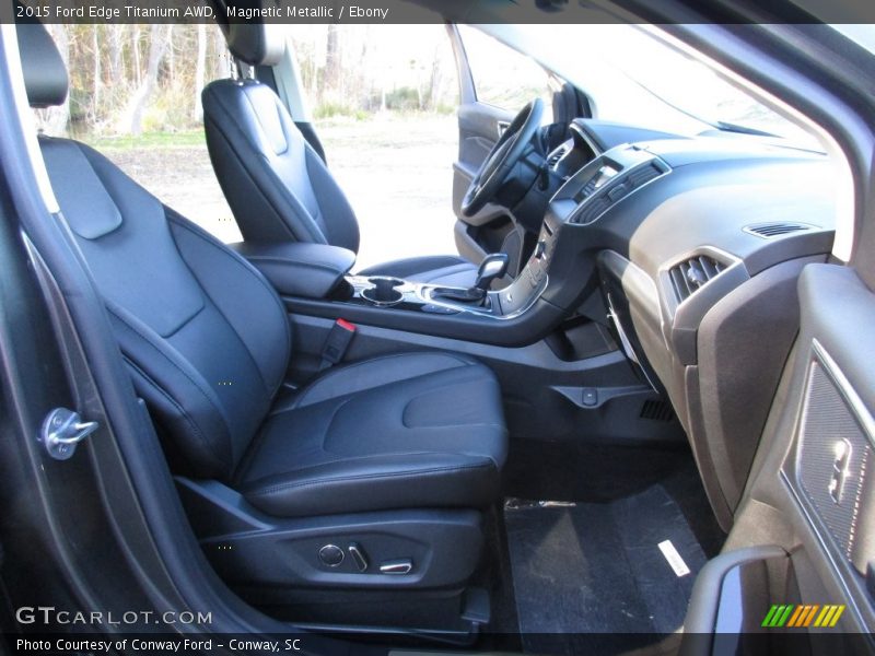 Magnetic Metallic / Ebony 2015 Ford Edge Titanium AWD