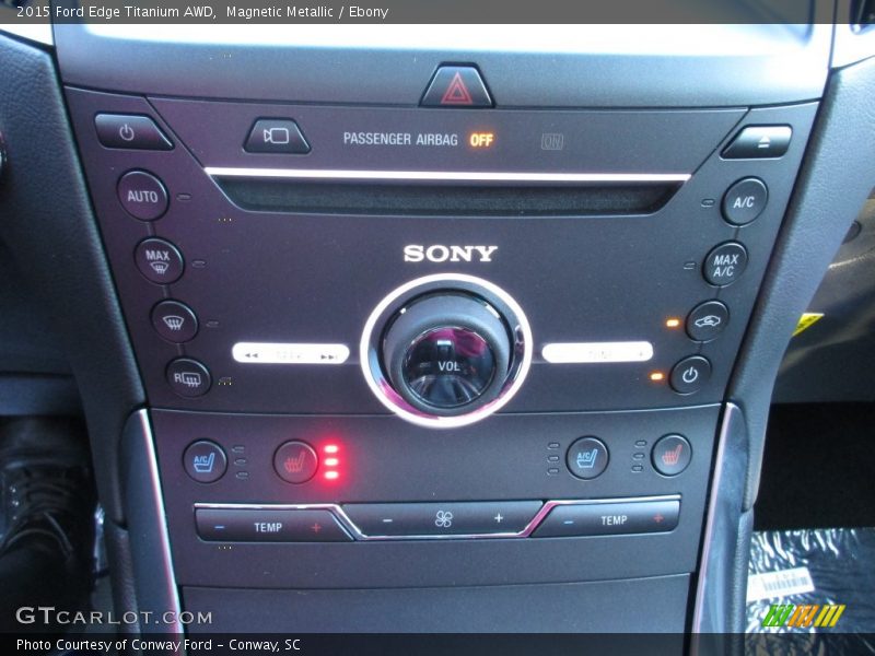 Magnetic Metallic / Ebony 2015 Ford Edge Titanium AWD