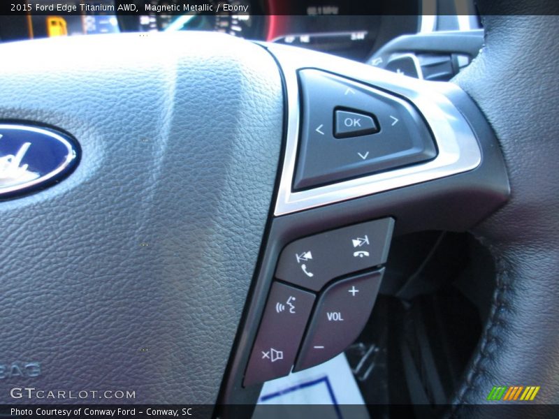 Magnetic Metallic / Ebony 2015 Ford Edge Titanium AWD