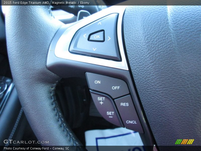 Magnetic Metallic / Ebony 2015 Ford Edge Titanium AWD