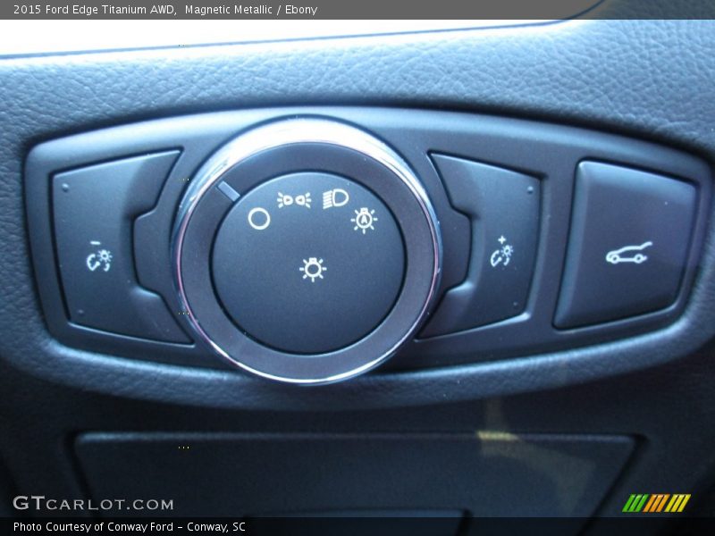Magnetic Metallic / Ebony 2015 Ford Edge Titanium AWD
