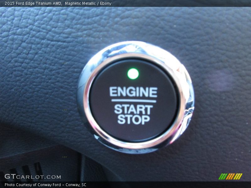 Magnetic Metallic / Ebony 2015 Ford Edge Titanium AWD