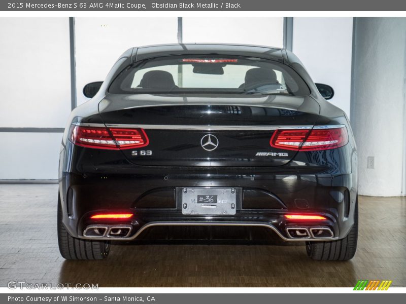 Obsidian Black Metallic / Black 2015 Mercedes-Benz S 63 AMG 4Matic Coupe
