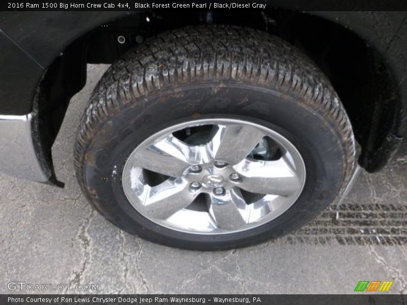 Black Forest Green Pearl / Black/Diesel Gray 2016 Ram 1500 Big Horn Crew Cab 4x4