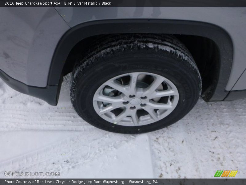 Billet Silver Metallic / Black 2016 Jeep Cherokee Sport 4x4
