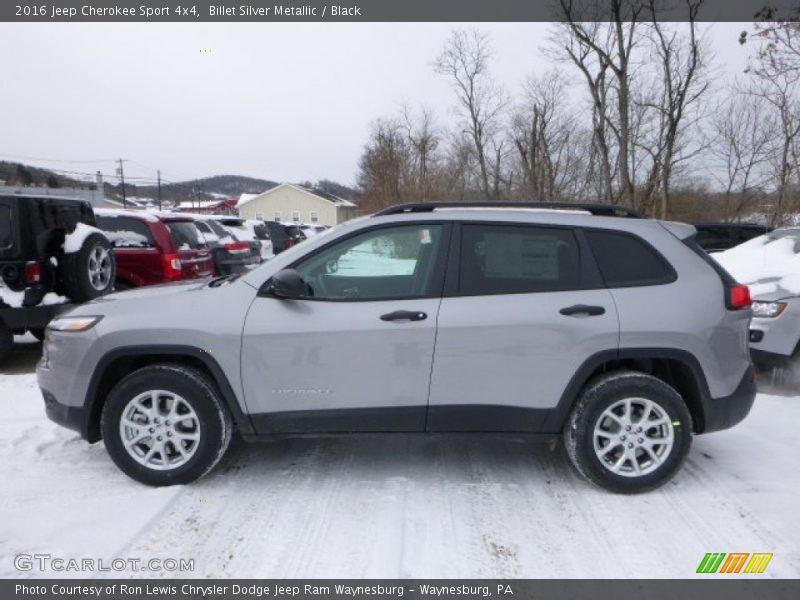 Billet Silver Metallic / Black 2016 Jeep Cherokee Sport 4x4
