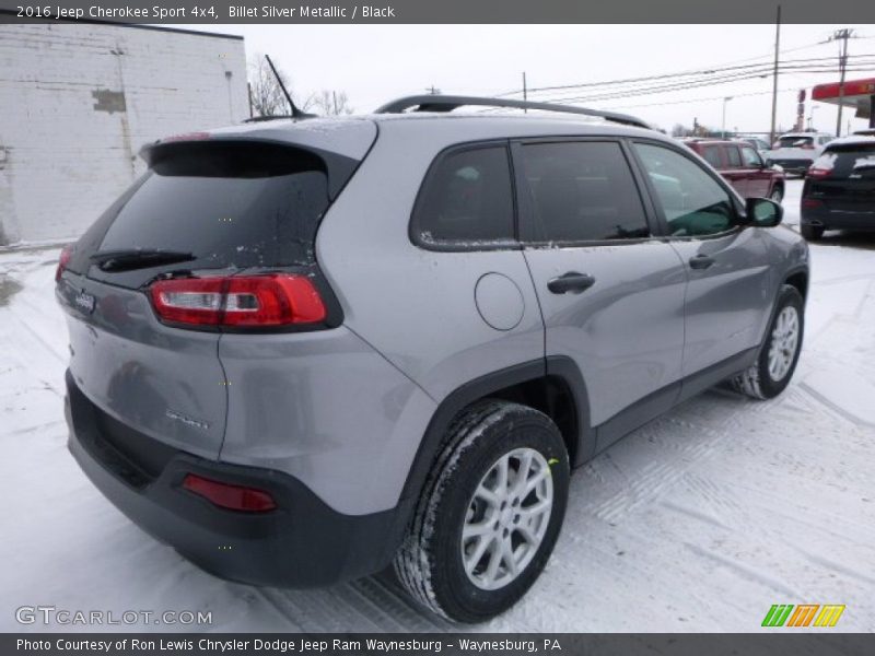 Billet Silver Metallic / Black 2016 Jeep Cherokee Sport 4x4