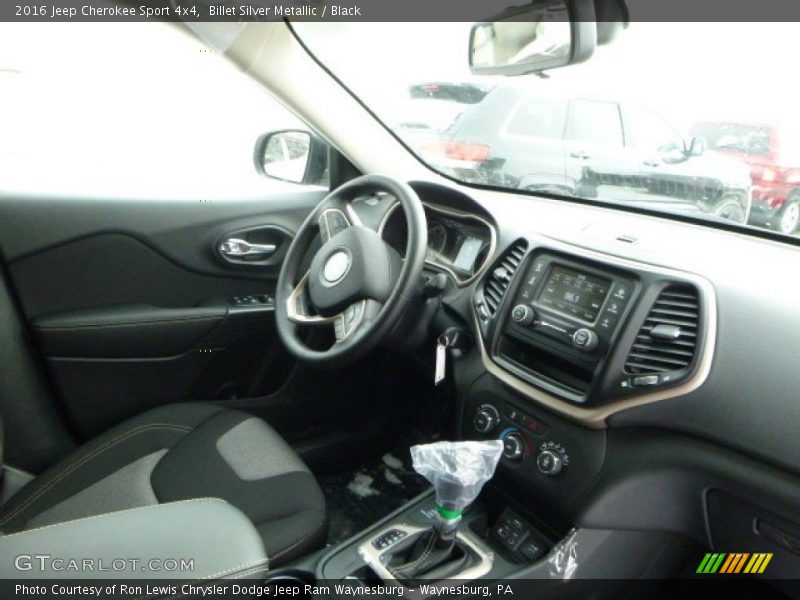 Billet Silver Metallic / Black 2016 Jeep Cherokee Sport 4x4