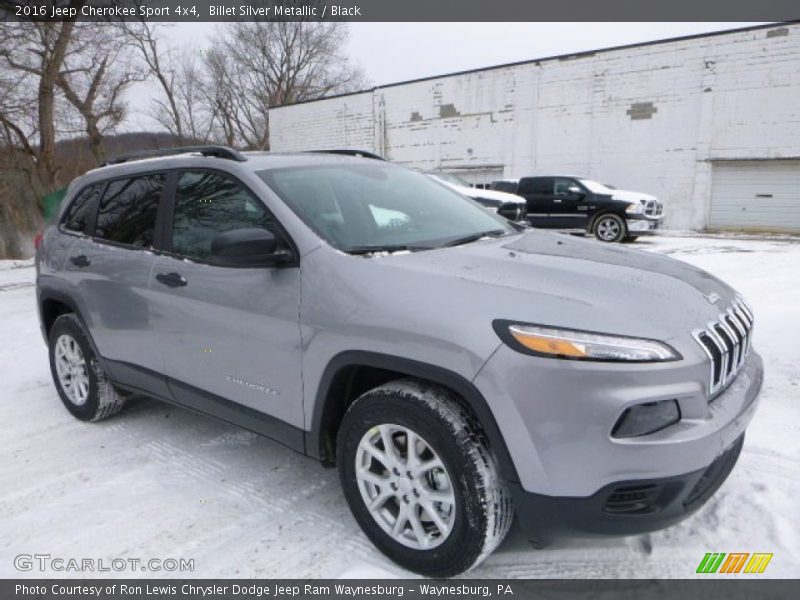 Billet Silver Metallic / Black 2016 Jeep Cherokee Sport 4x4