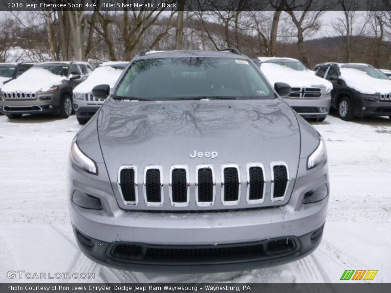 Billet Silver Metallic / Black 2016 Jeep Cherokee Sport 4x4