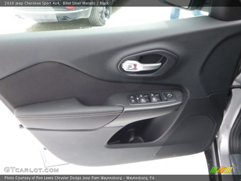 Billet Silver Metallic / Black 2016 Jeep Cherokee Sport 4x4