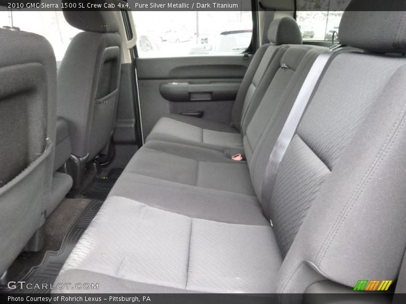 Pure Silver Metallic / Dark Titanium 2010 GMC Sierra 1500 SL Crew Cab 4x4