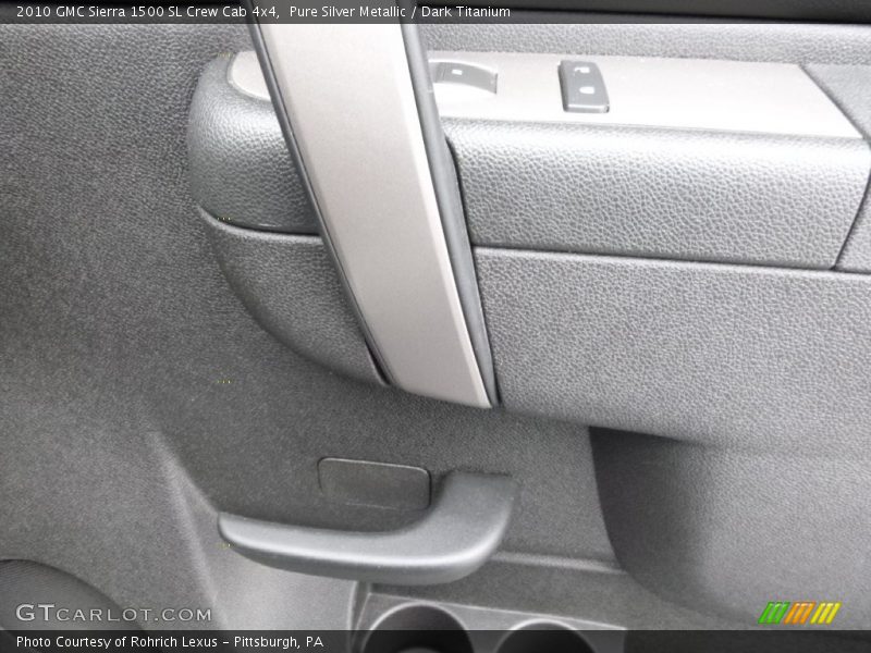 Pure Silver Metallic / Dark Titanium 2010 GMC Sierra 1500 SL Crew Cab 4x4