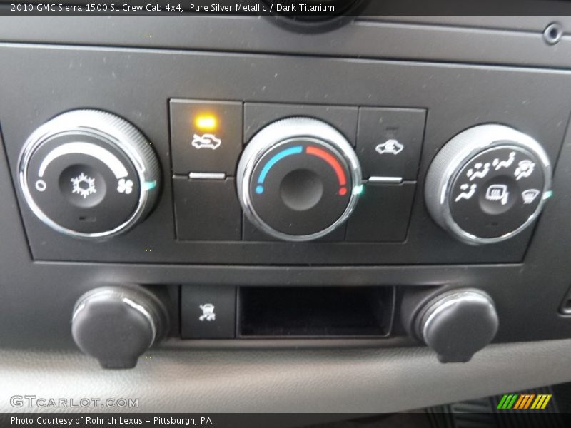 Pure Silver Metallic / Dark Titanium 2010 GMC Sierra 1500 SL Crew Cab 4x4