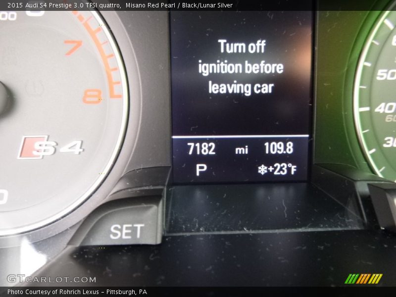 Misano Red Pearl / Black/Lunar Silver 2015 Audi S4 Prestige 3.0 TFSI quattro