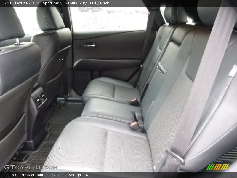 Rear Seat of 2015 RX 350 F Sport AWD
