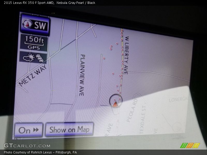 Nebula Gray Pearl / Black 2015 Lexus RX 350 F Sport AWD