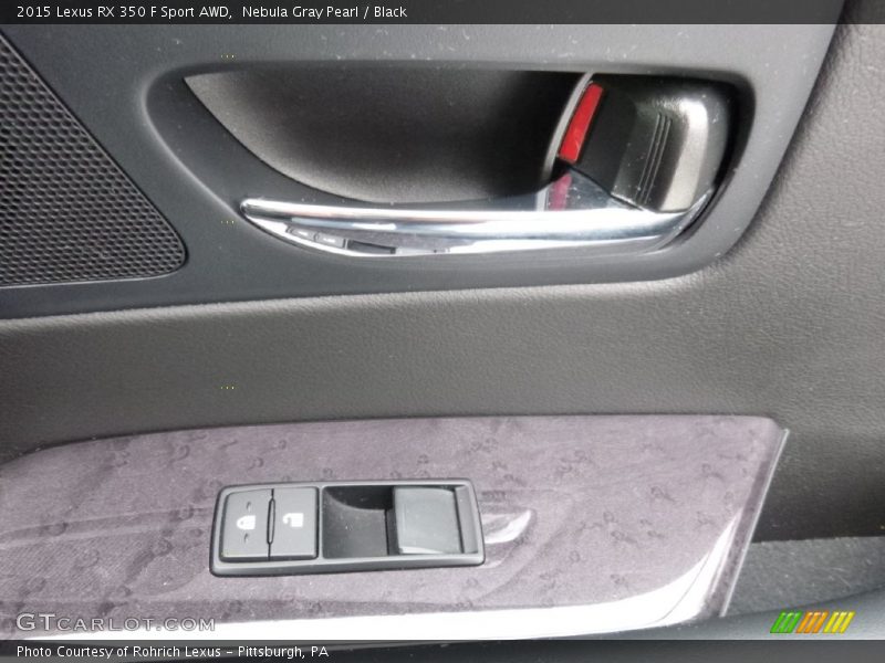 Nebula Gray Pearl / Black 2015 Lexus RX 350 F Sport AWD