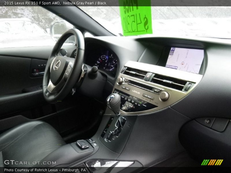 Nebula Gray Pearl / Black 2015 Lexus RX 350 F Sport AWD