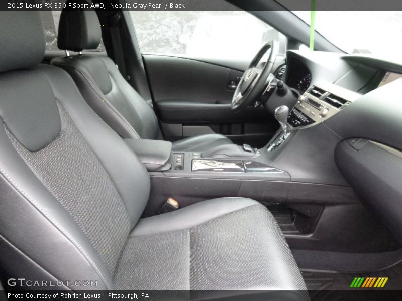 Nebula Gray Pearl / Black 2015 Lexus RX 350 F Sport AWD