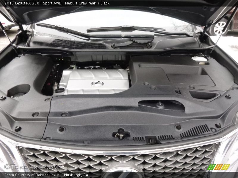 Nebula Gray Pearl / Black 2015 Lexus RX 350 F Sport AWD
