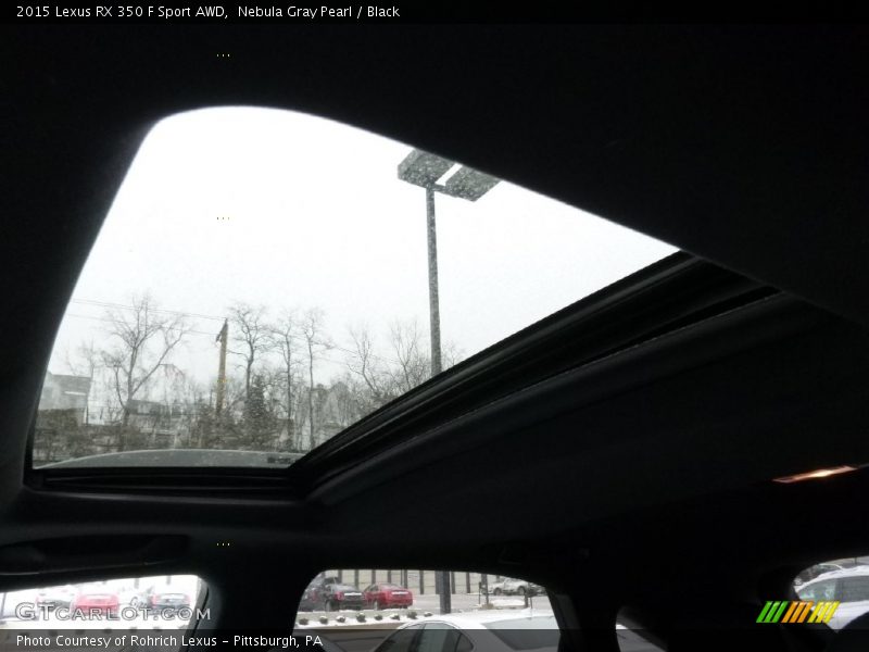 Nebula Gray Pearl / Black 2015 Lexus RX 350 F Sport AWD