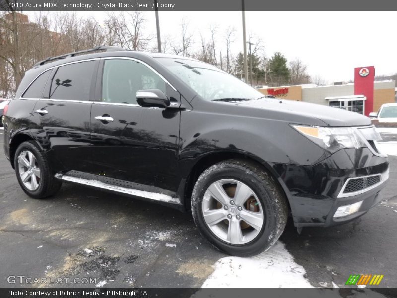 Crystal Black Pearl / Ebony 2010 Acura MDX Technology