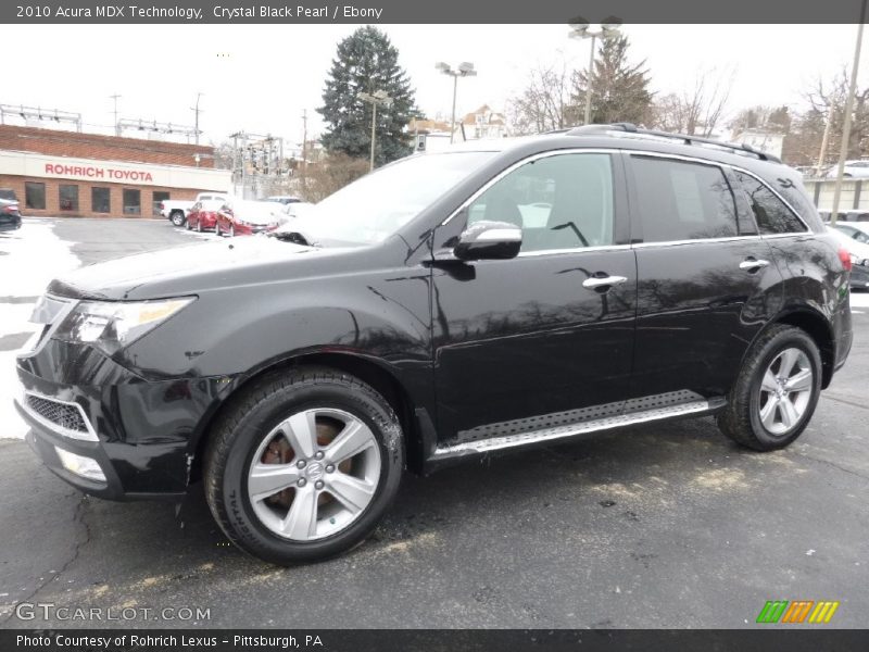 Crystal Black Pearl / Ebony 2010 Acura MDX Technology