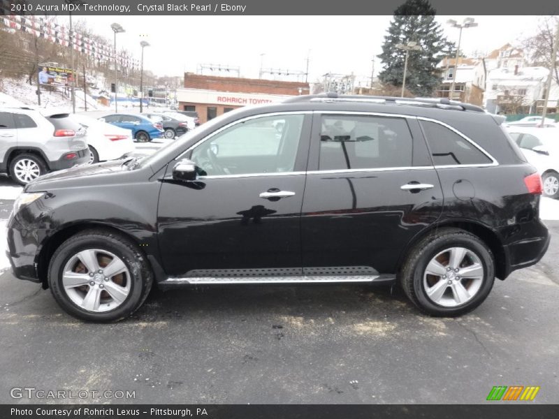Crystal Black Pearl / Ebony 2010 Acura MDX Technology