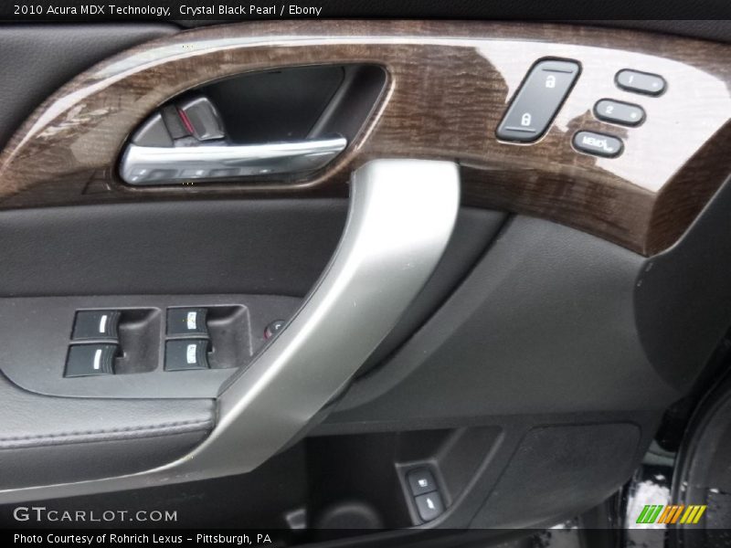 Crystal Black Pearl / Ebony 2010 Acura MDX Technology