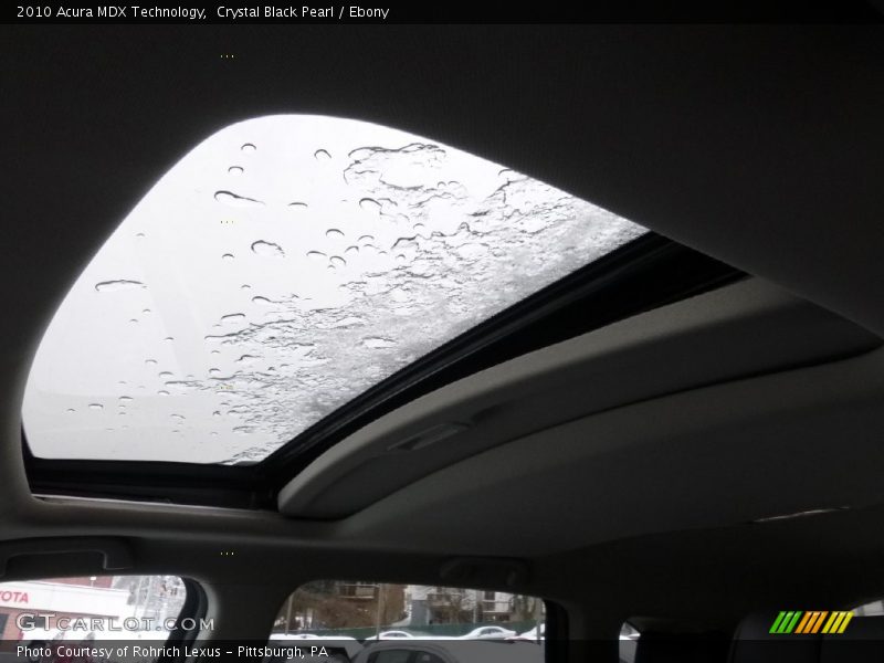 Crystal Black Pearl / Ebony 2010 Acura MDX Technology