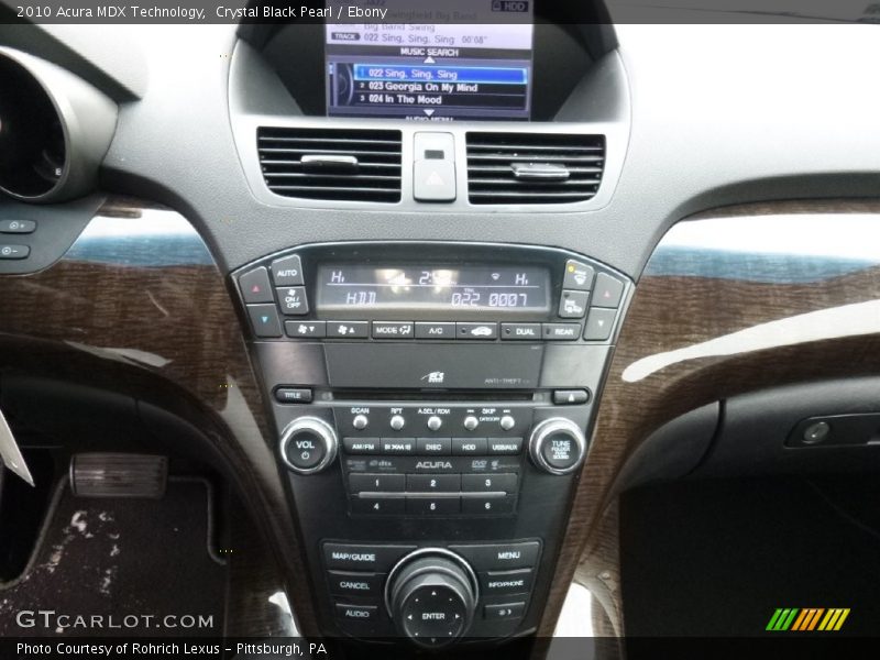 Crystal Black Pearl / Ebony 2010 Acura MDX Technology
