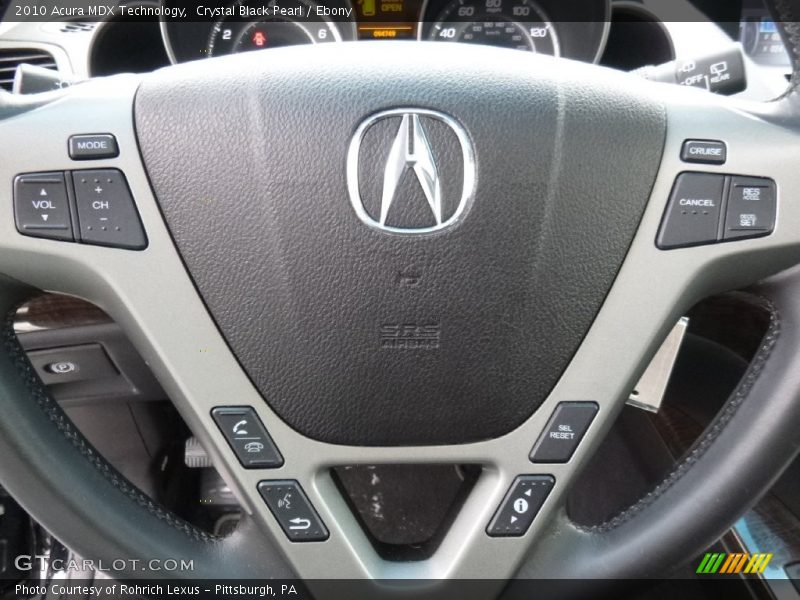 Crystal Black Pearl / Ebony 2010 Acura MDX Technology
