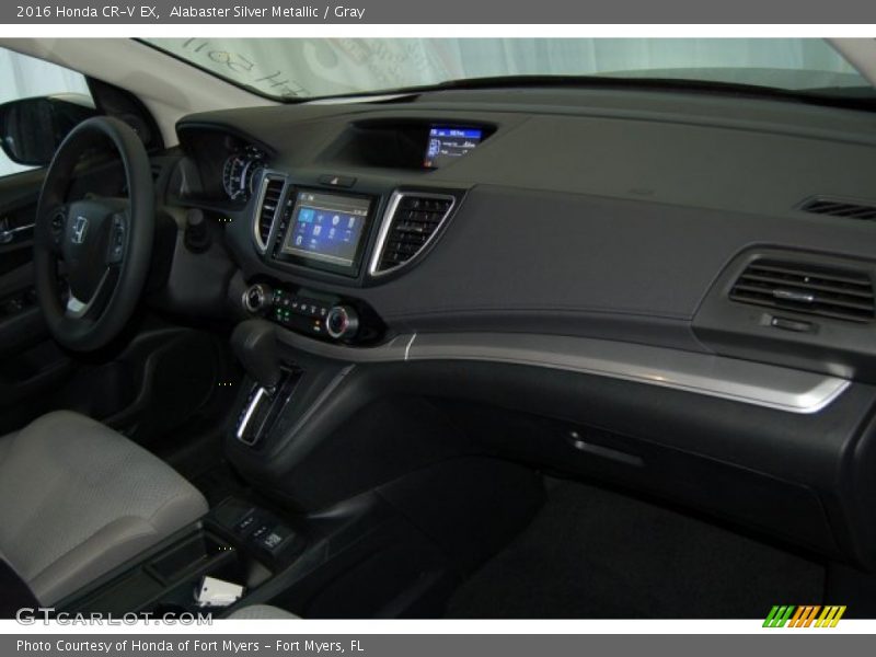 Alabaster Silver Metallic / Gray 2016 Honda CR-V EX