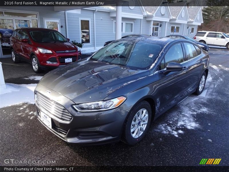 Magnetic Metallic / Medium Earth Gray 2016 Ford Fusion S