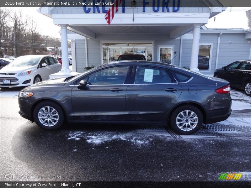 Magnetic Metallic / Medium Earth Gray 2016 Ford Fusion S
