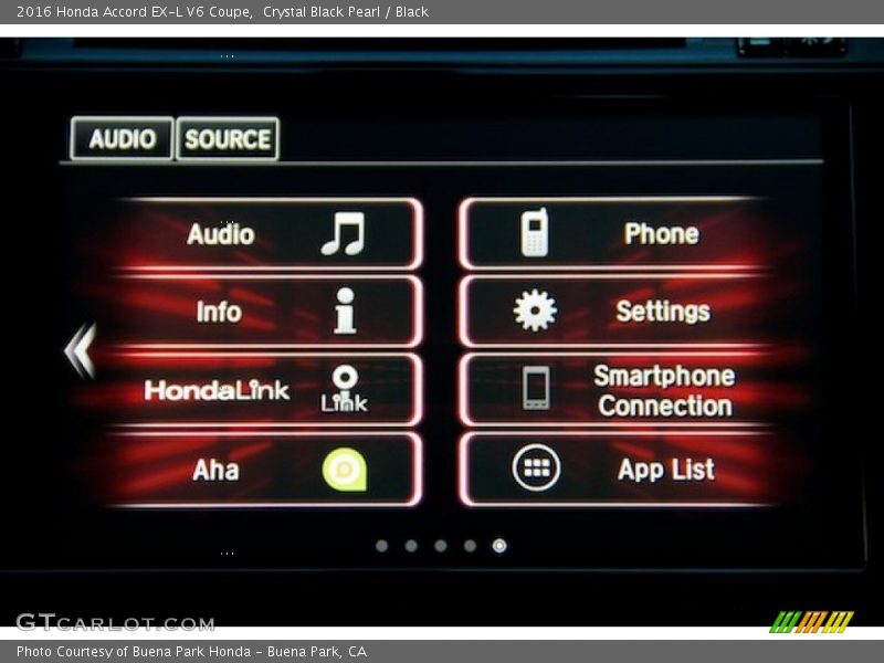 Crystal Black Pearl / Black 2016 Honda Accord EX-L V6 Coupe