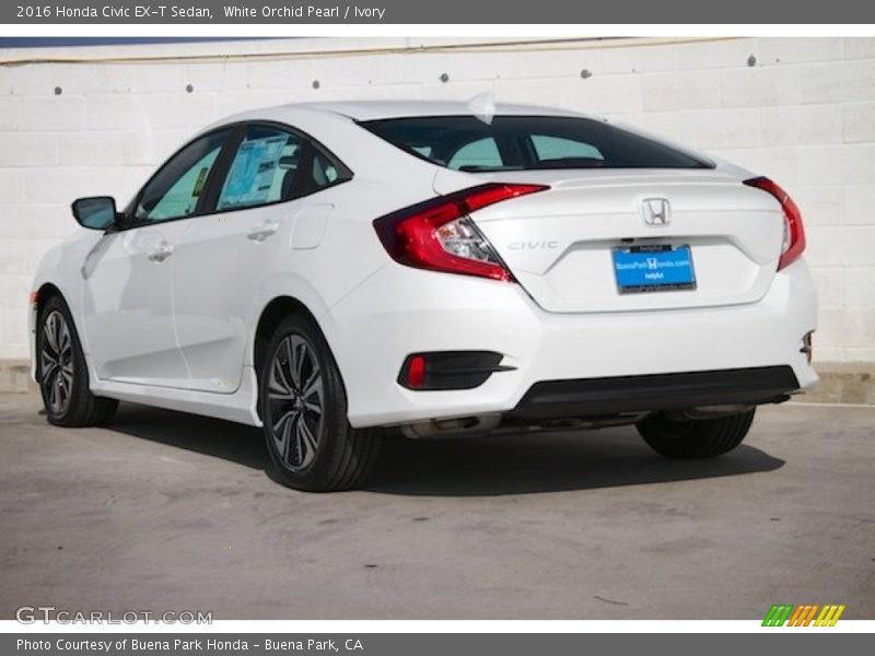 White Orchid Pearl / Ivory 2016 Honda Civic EX-T Sedan