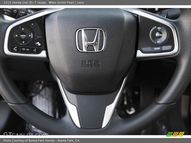 White Orchid Pearl / Ivory 2016 Honda Civic EX-T Sedan