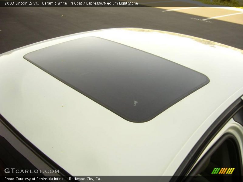 Ceramic White Tri Coat / Espresso/Medium Light Stone 2003 Lincoln LS V6