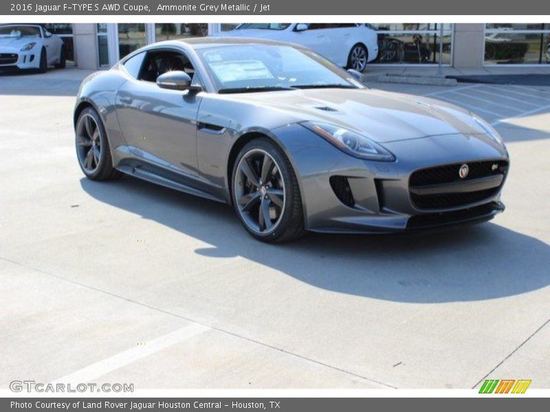 Ammonite Grey Metallic / Jet 2016 Jaguar F-TYPE S AWD Coupe