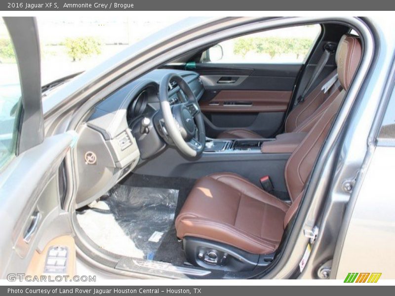 Front Seat of 2016 XF S