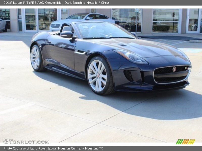 Dark Sapphire Metallic / Cirrus 2016 Jaguar F-TYPE S AWD Convertible