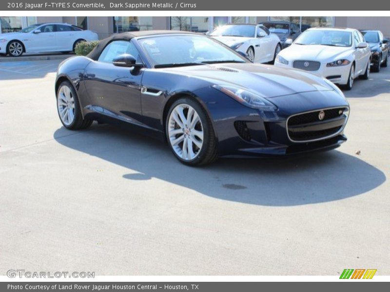 Dark Sapphire Metallic / Cirrus 2016 Jaguar F-TYPE S Convertible