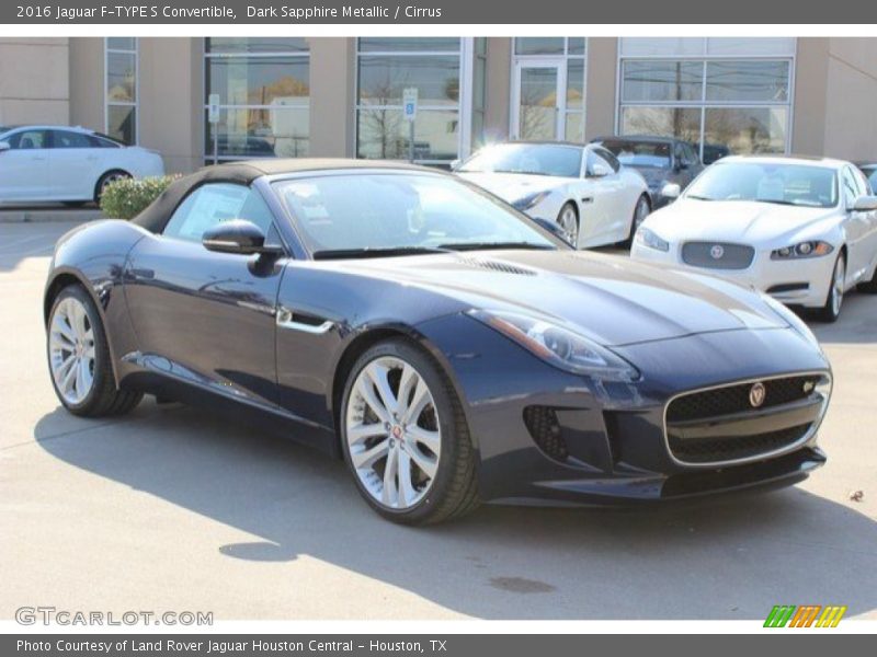 Dark Sapphire Metallic / Cirrus 2016 Jaguar F-TYPE S Convertible
