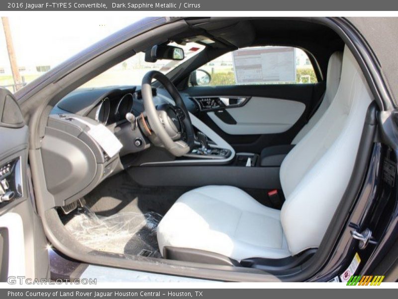 Dark Sapphire Metallic / Cirrus 2016 Jaguar F-TYPE S Convertible