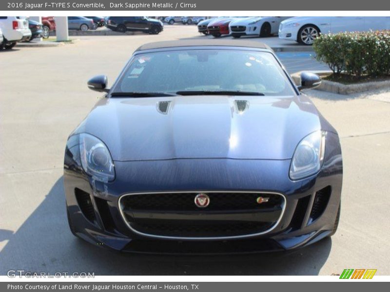 Dark Sapphire Metallic / Cirrus 2016 Jaguar F-TYPE S Convertible